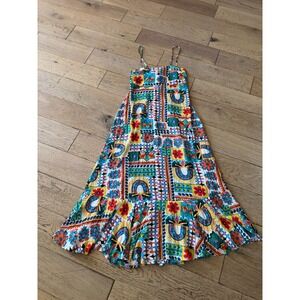 NWT Paper Heart by Anthropologie Maxi Dress Multicolor Sleeveless Medium‎